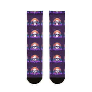 Sublimation Crew Socks Skull